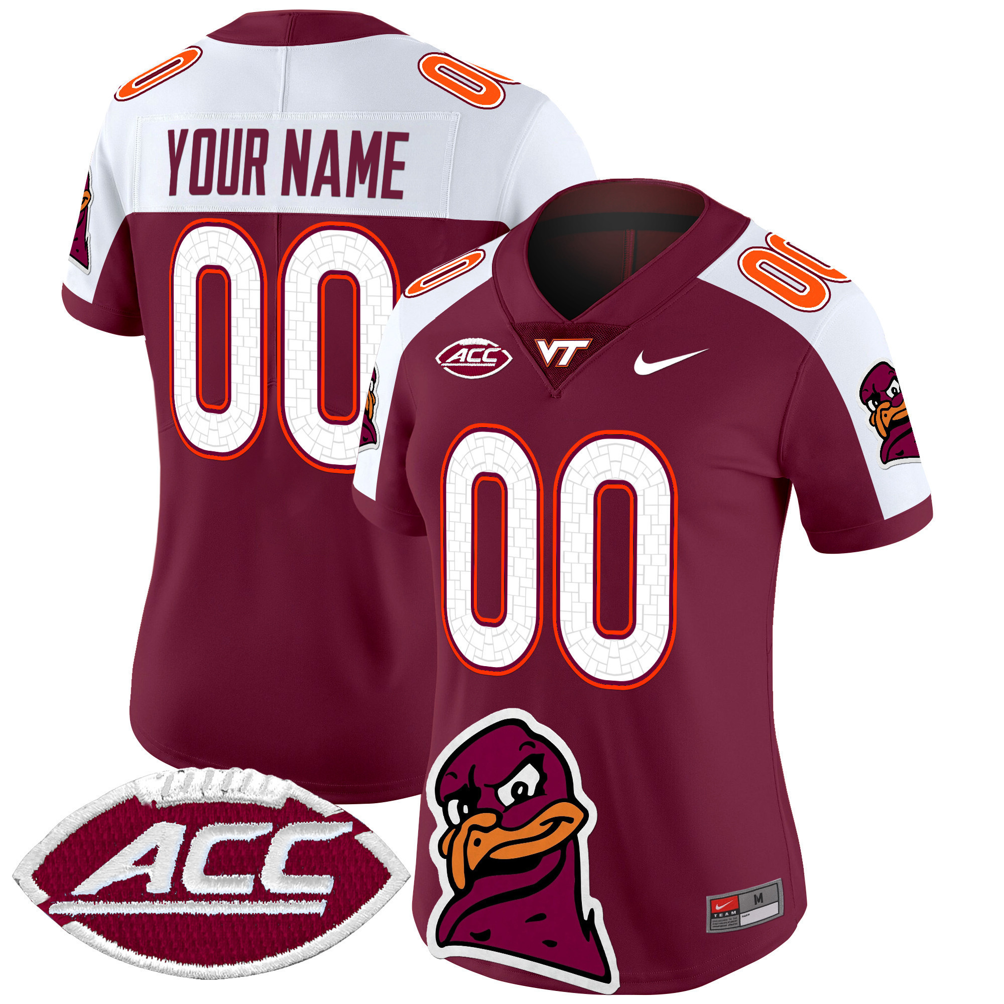 Virginia Tech Hokies 2025 Vapor Limited Custom Jersey – All Stitched