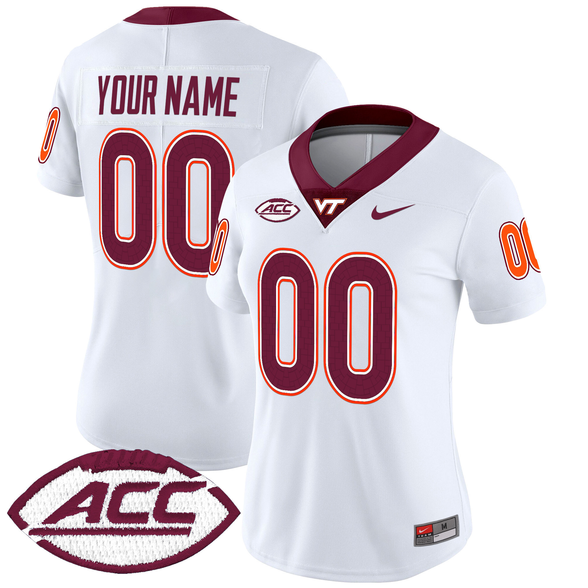 Virginia Tech Hokies 2025 Vapor Limited Custom Jersey – All Stitched