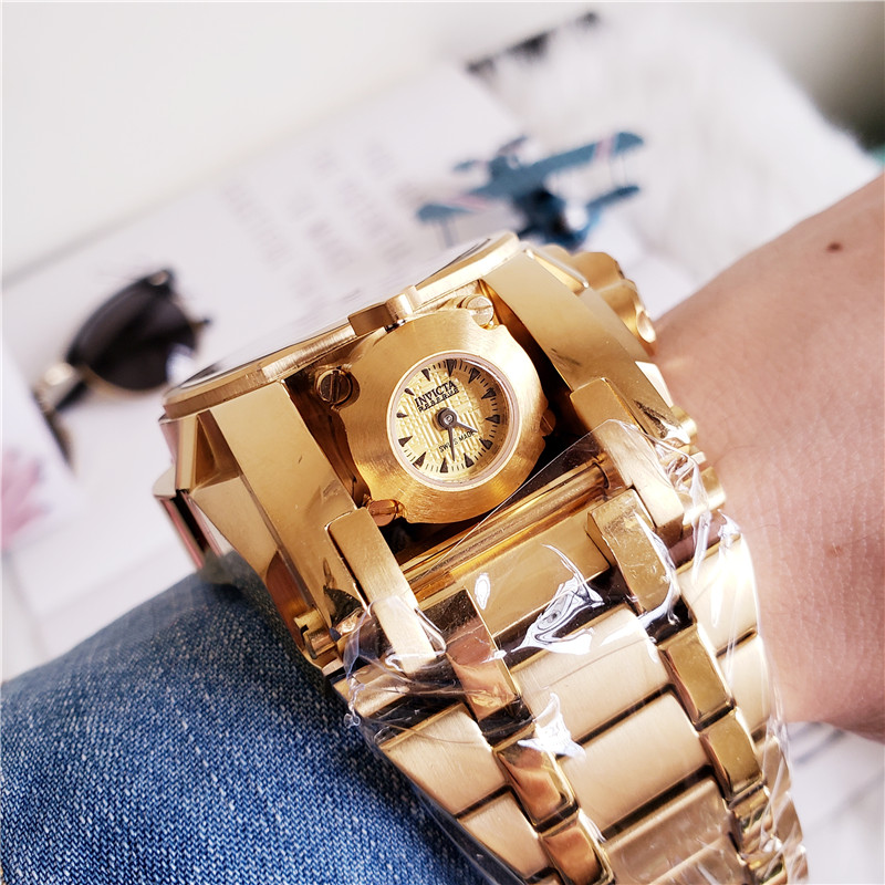 Invicta Gold Tone Chronograph - Invicta Reserve Gold Tone - Swiss Made - Image 11