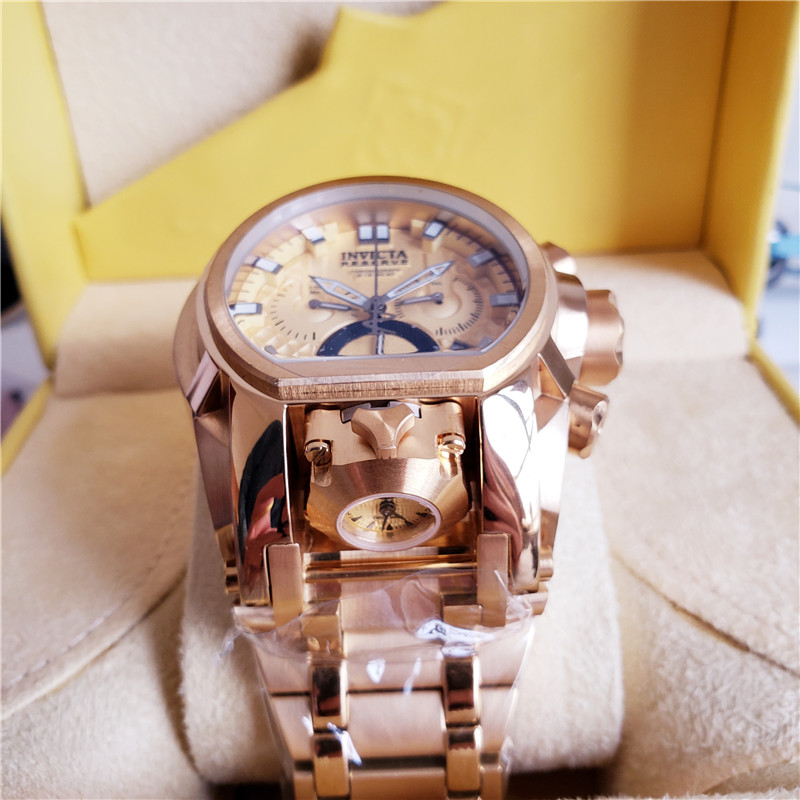 Invicta Gold Tone Chronograph - Invicta Reserve Gold Tone - Swiss Made - Image 14