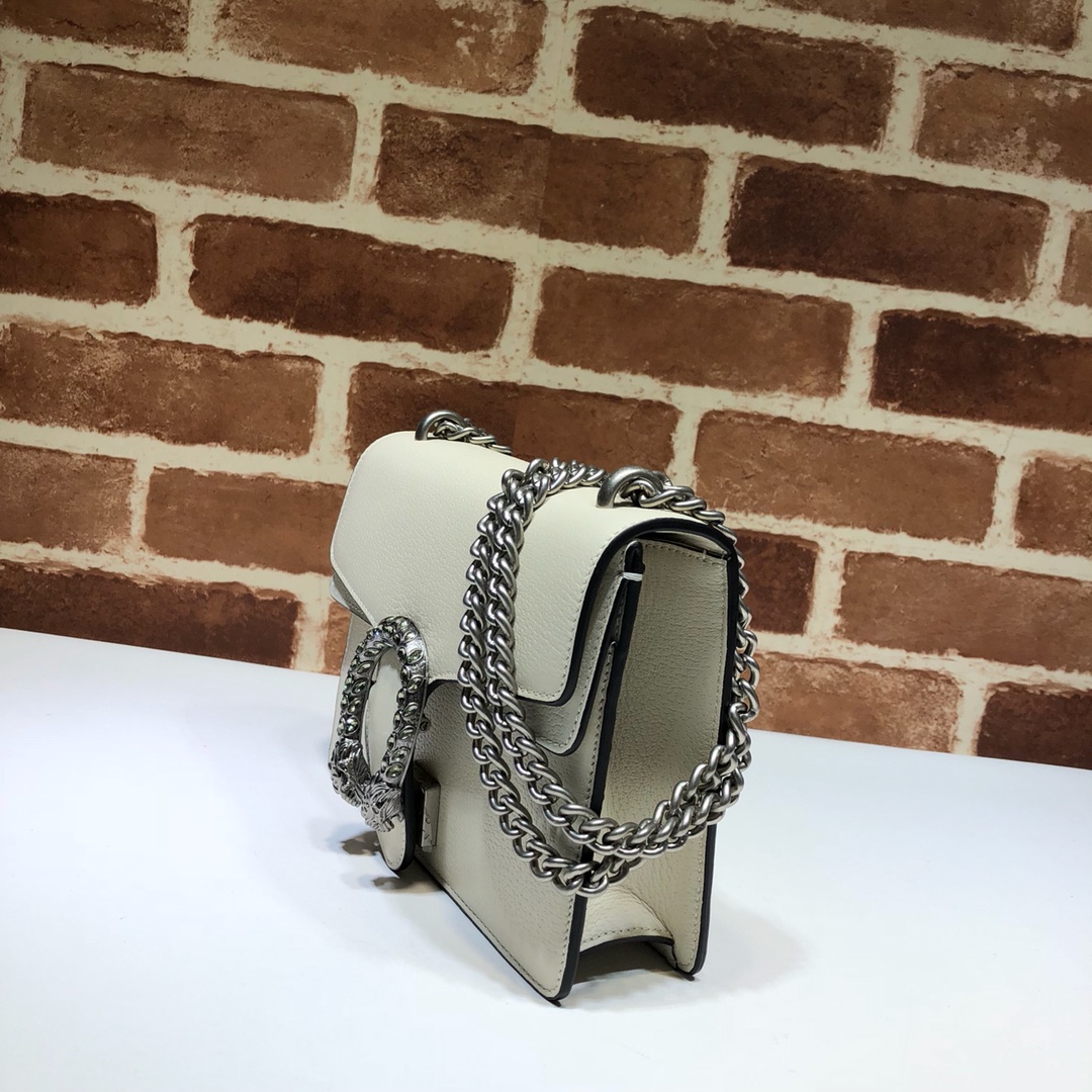 White Gucci Small Dionysus Shoulder Bag Leather ref.1192938