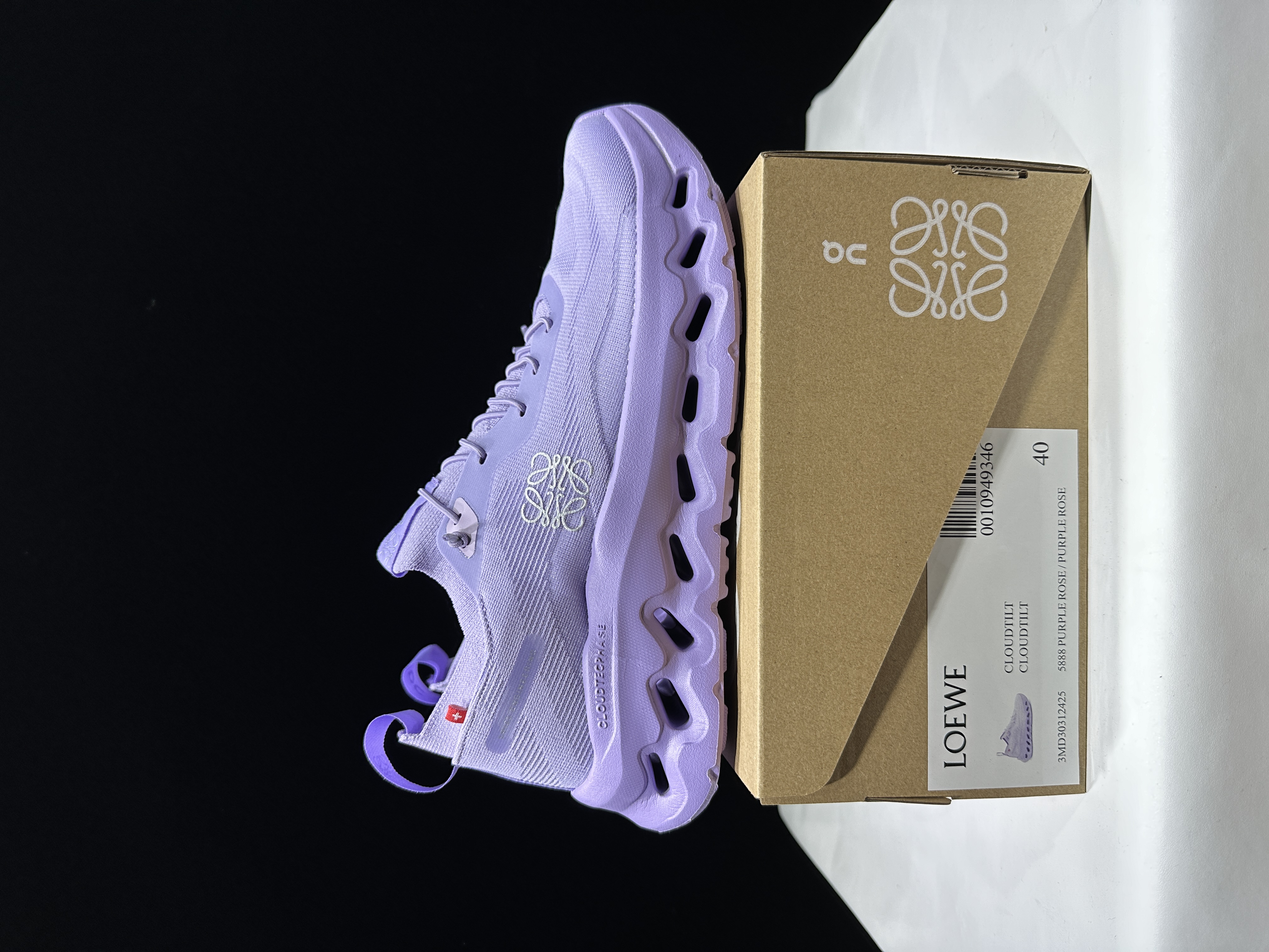 Women Size  Loewe x On Purple Rose CloudTilt Sneakers