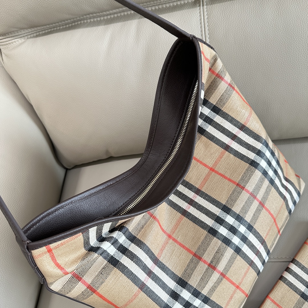 Women's Burberry Small Check Shoulder Bag 'Sand' 80946781