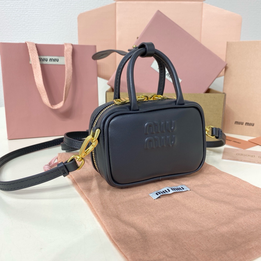 Women’s Wallet Miu Miu Leather Micro Bag ‘Black’