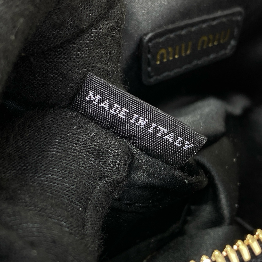 Women's Wallet Miu Miu Leather Micro Bag 'Black'