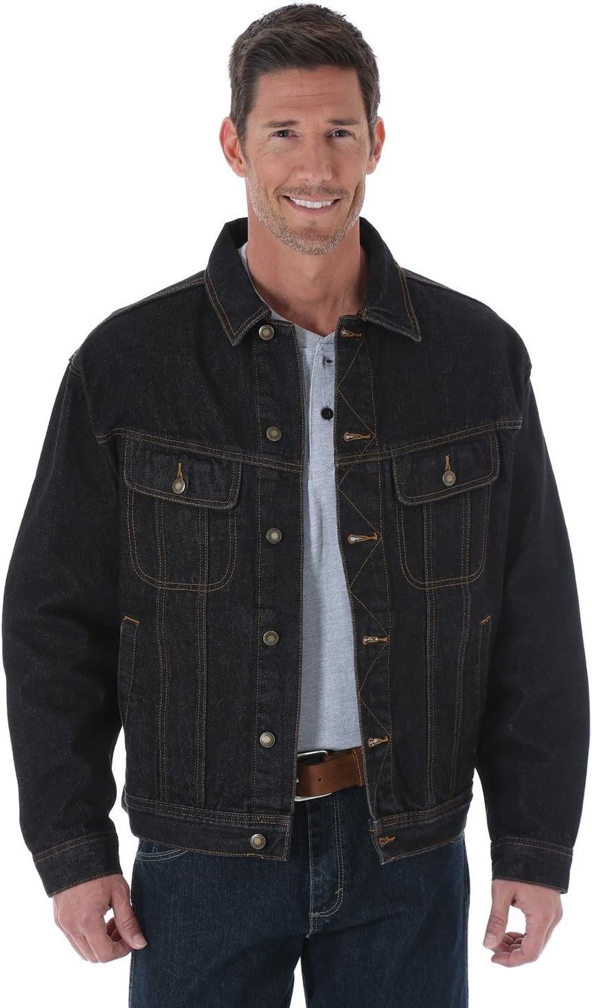 Wrangler Men’s Big and Tall Unlined Denim Jacket