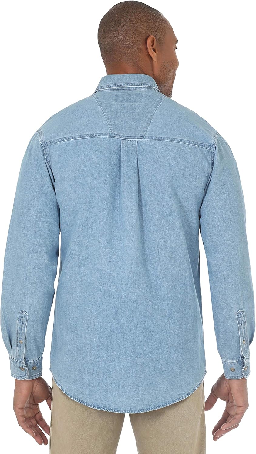 Wrangler Men’s Denim Button Down Shirt