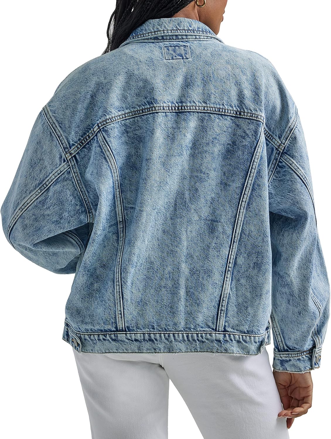 Wrangler Women’s Relaxed Fit Girlfriend Denim Jacket