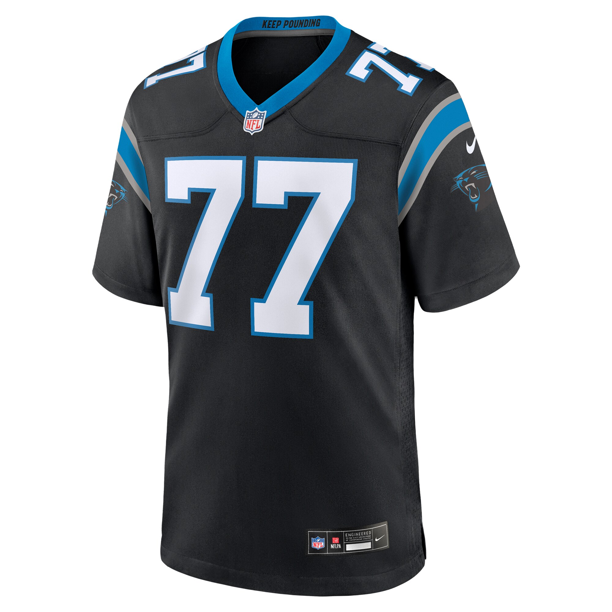 Yosh Nijman Carolina Panthers Nike  Game Jersey -  Black