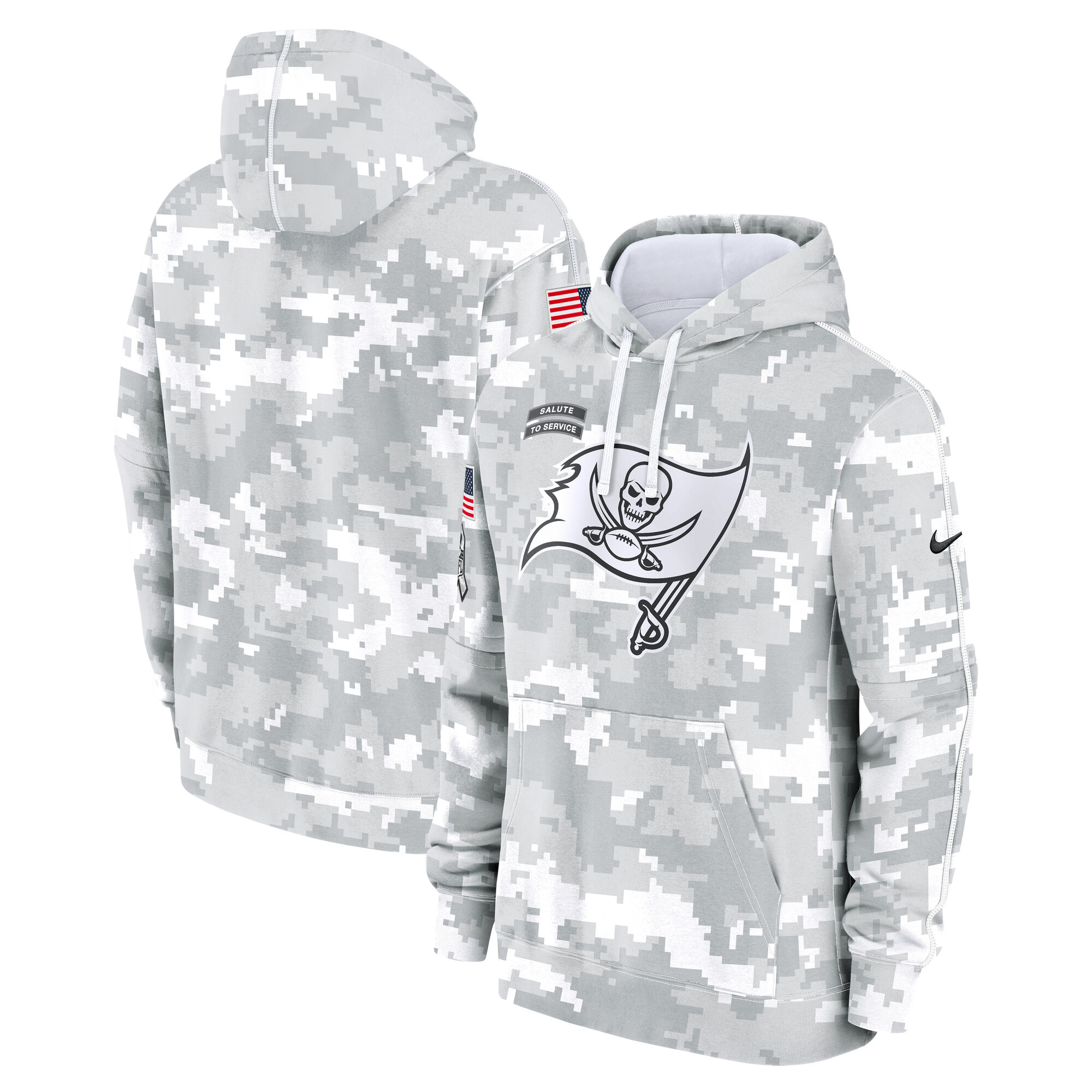 Youth Tampa Bay Buccaneers Nike White/Gray 2024 Salute To Service