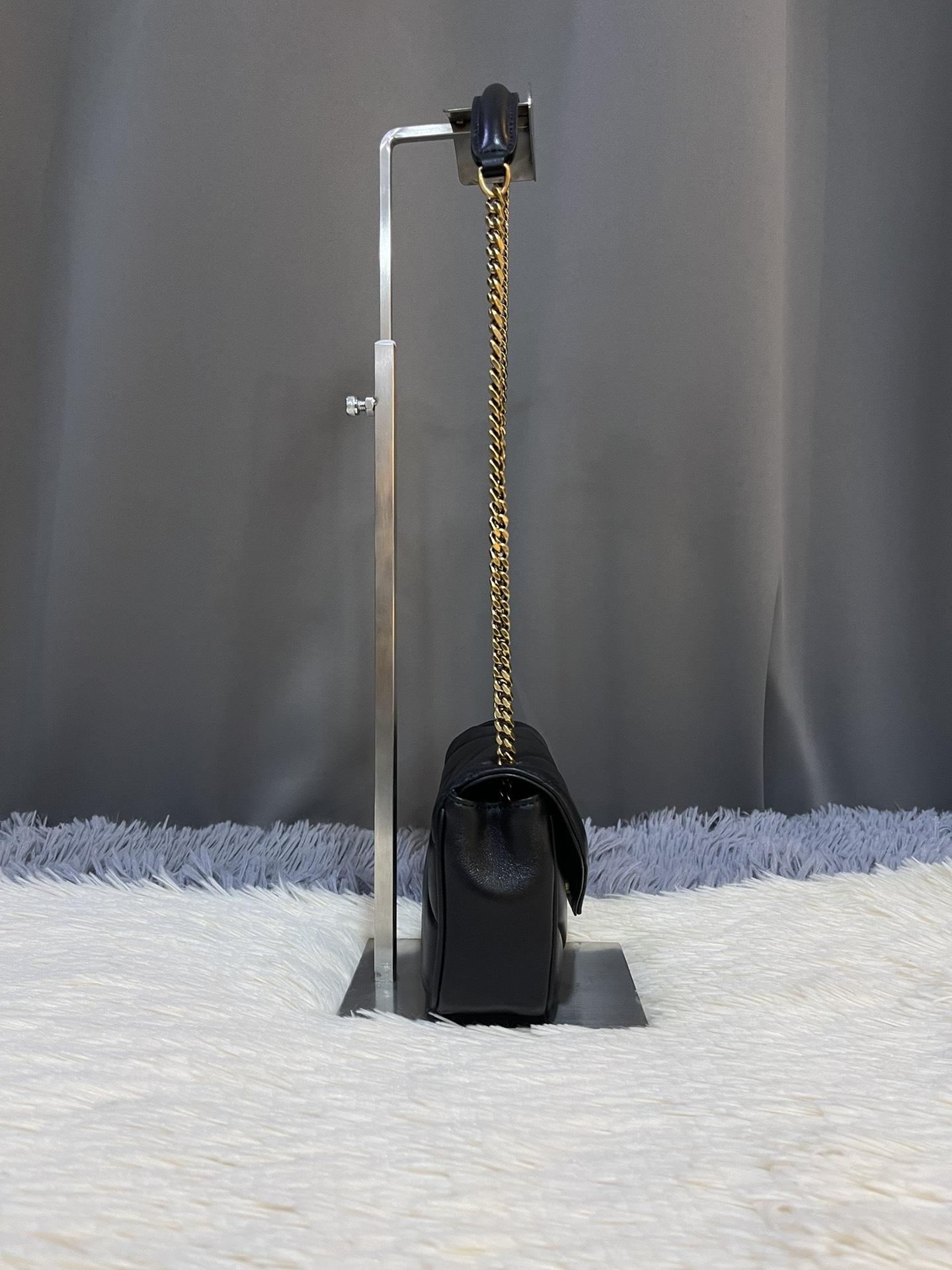 Yves Saint Laurent YSL Loulou Mini Chain Bag  black 821749 black